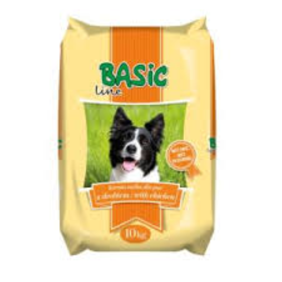 BASIC LINE DRY DOG FOOD WITH CHICKEN 10KG